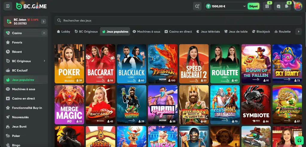 Choisissez un jeu et lancez-vous