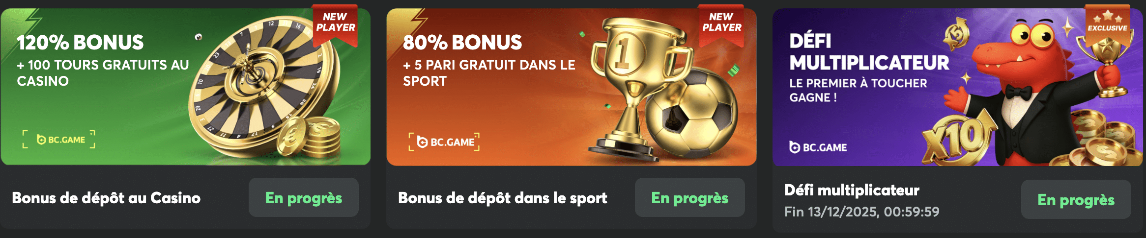 bonus bcgame france